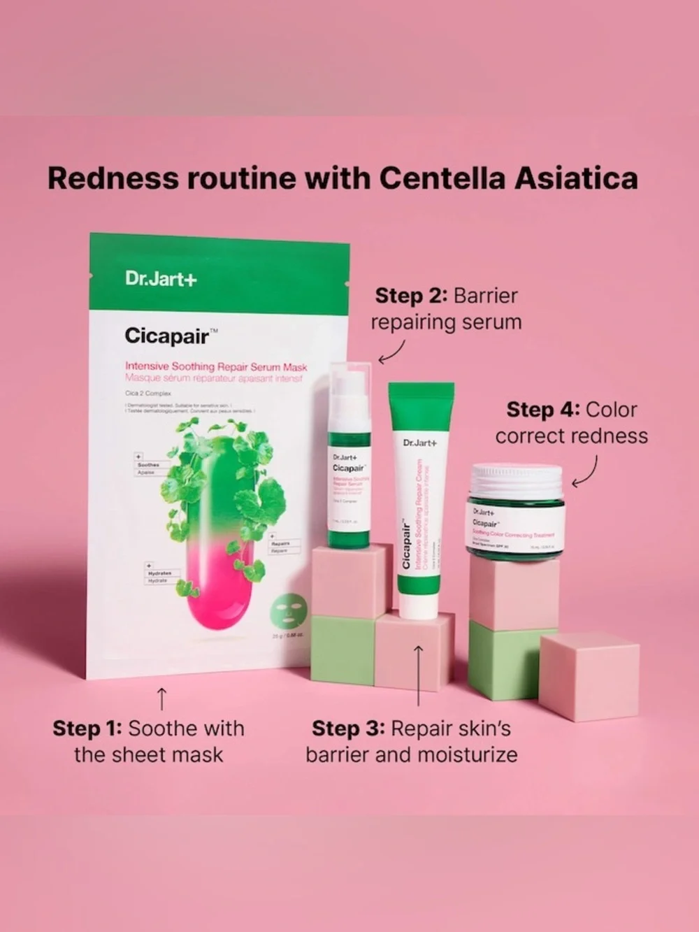 Dr. Jart+ Cicapair Redness Rescue Kit NIB